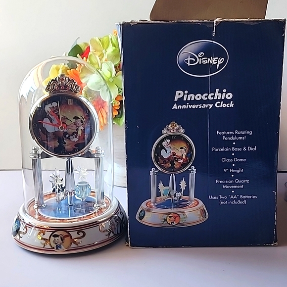 Vintage Disney, Pinocchio Anniversary Clock. - Picture 10 of 14
